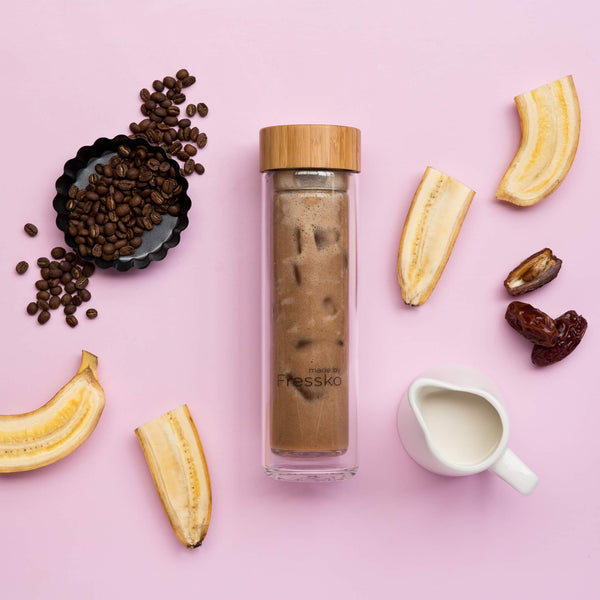 Banoffee Pie smoothie in a Fressko flask