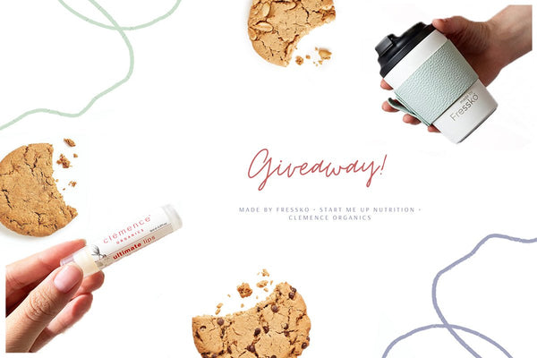 giveaway fressko voucher, clemence organics voucher ans start me up nutrition voucher