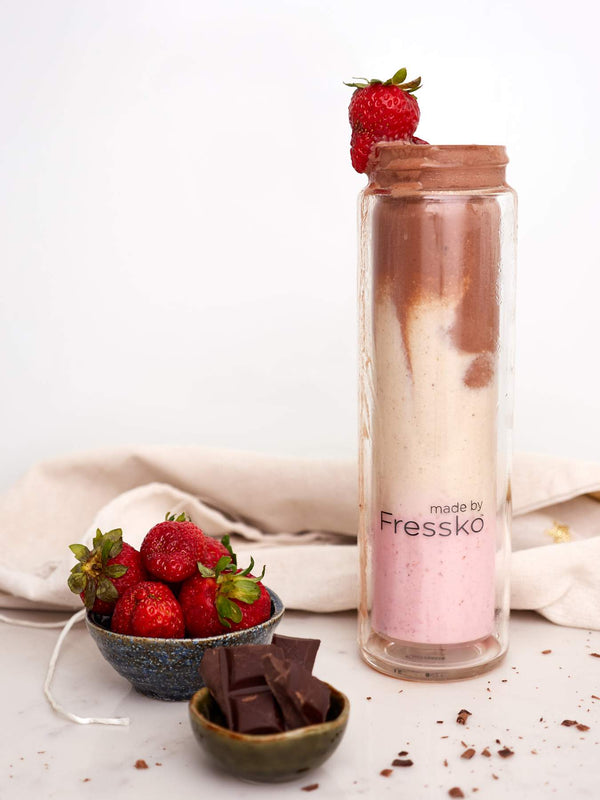 neapolitan thickshake in a fressko flask 